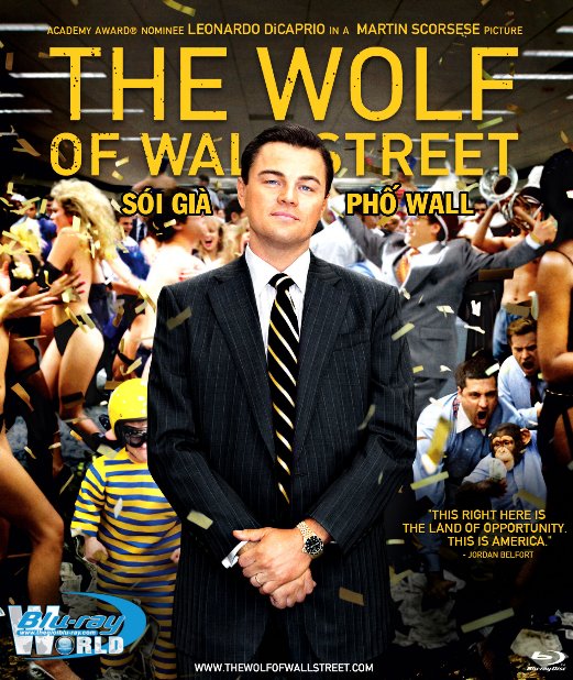 B1671. The Wolf of Wall Street 2013 - SÓI GIÀ PHỐ WALL 2D 25G (DTS-HD MA 5.1) 